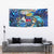 Saint Barthelemy Tapestry Sea Turtle Tropical Pattern