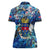 Saint Barthelemy Women Polo Shirt Sea Turtle Tropical Pattern