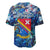 San Andres and Providencia Baseball Jersey Sea Turtle Tropical Pattern