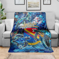 San Andres and Providencia Blanket Sea Turtle Tropical Pattern
