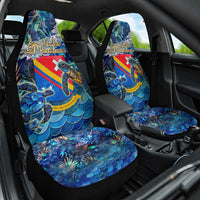 San Andres and Providencia Car Seat Cover Sea Turtle Tropical Pattern