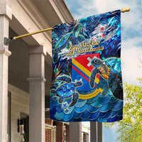 San Andres and Providencia Garden Flag Sea Turtle Tropical Pattern - Wonder Print Shop
