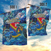 San Andres and Providencia Garden Flag Sea Turtle Tropical Pattern - Wonder Print Shop