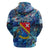 San Andres and Providencia Hoodie Sea Turtle Tropical Pattern - Wonder Print Shop