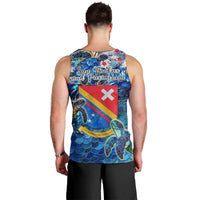 San Andres and Providencia Men Tank Top Sea Turtle Tropical Pattern - Wonder Print Shop