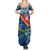 San Andres and Providencia Summer Maxi Dress Sea Turtle Tropical Pattern - Wonder Print Shop