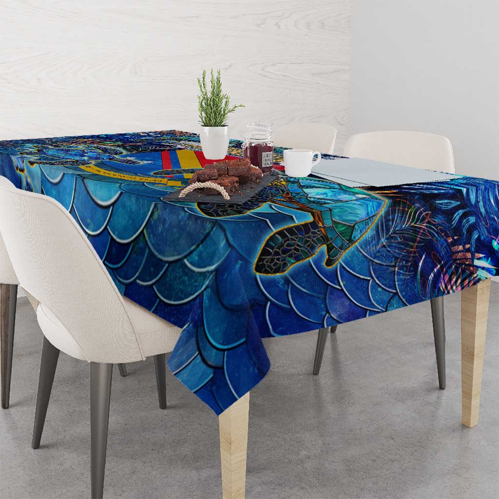 San Andres and Providencia Tablecloth Sea Turtle Tropical Pattern - Wonder Print Shop