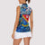 San Andres and Providencia Women Sleeveless Polo Shirt Sea Turtle Tropical Pattern - Wonder Print Shop