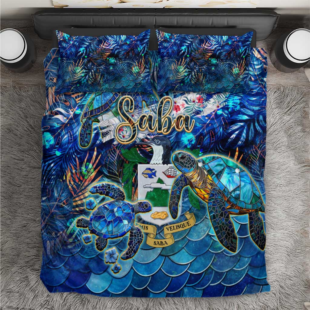 Saba Bedding Set Sea Turtle Tropical Pattern