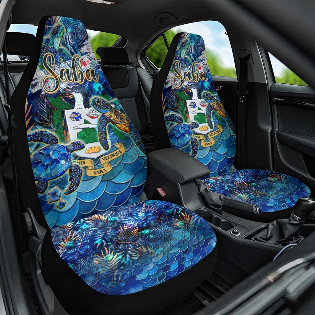 Saba Car Seat Cover Sea Turtle Tropical Pattern