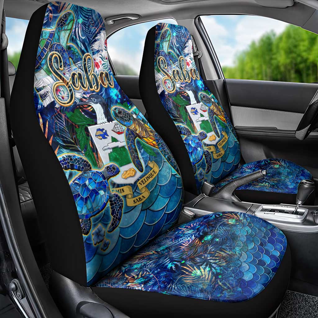 Saba Car Seat Cover Sea Turtle Tropical Pattern