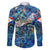 Saba Family Matching Mermaid Dress and Hawaiian Shirt Sea Turtle Tropical Pattern