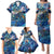 Saba Family Matching Puletasi and Hawaiian Shirt Sea Turtle Tropical Pattern