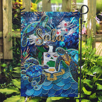 Saba Garden Flag Sea Turtle Tropical Pattern - Wonder Print Shop