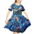 Saba Kid Short Sleeve Dress Sea Turtle Tropical Pattern - Wonder Print Shop