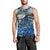 Saba Men Tank Top Sea Turtle Tropical Pattern - Wonder Print Shop