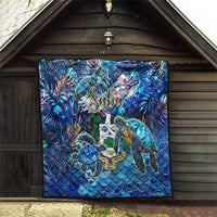 Saba Quilt Sea Turtle Tropical Pattern - Wonder Print Shop