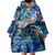 Saba Wearable Blanket Hoodie Sea Turtle Tropical Pattern - Wonder Print Shop