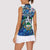 Saba Women Sleeveless Polo Shirt Sea Turtle Tropical Pattern - Wonder Print Shop