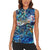 Saba Women Sleeveless Polo Shirt Sea Turtle Tropical Pattern - Wonder Print Shop