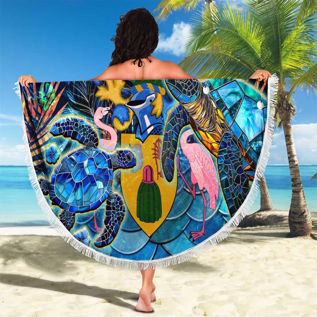 Turks and Caicos Islands Beach Blanket Sea Turtle Tropical Pattern