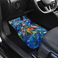 Turks and Caicos Islands Car Mats Sea Turtle Tropical Pattern