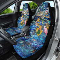 Turks and Caicos Islands Car Seat Cover Sea Turtle Tropical Pattern
