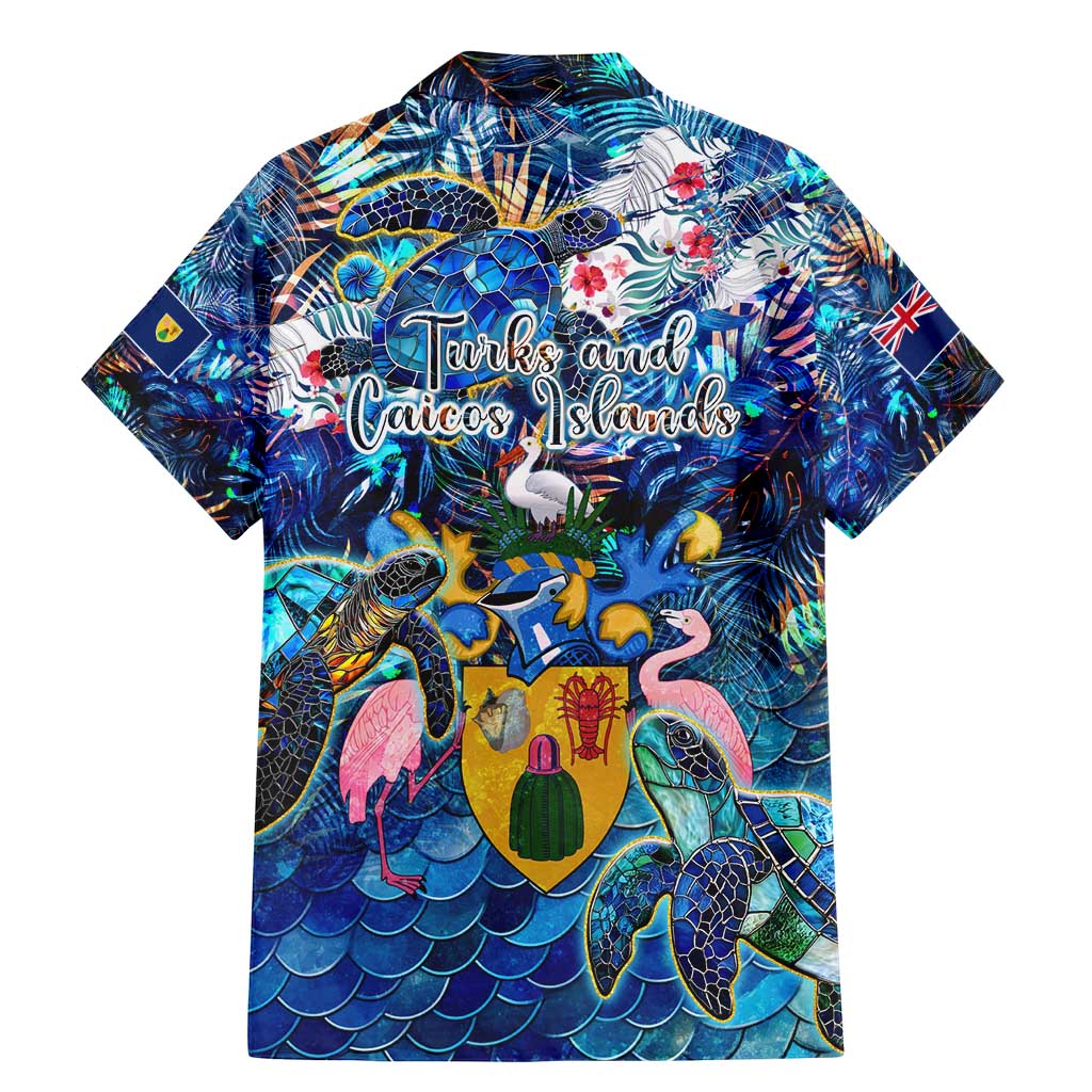 Turks and Caicos Islands Family Matching Mermaid Dress and Hawaiian Shirt Sea Turtle Tropical Pattern