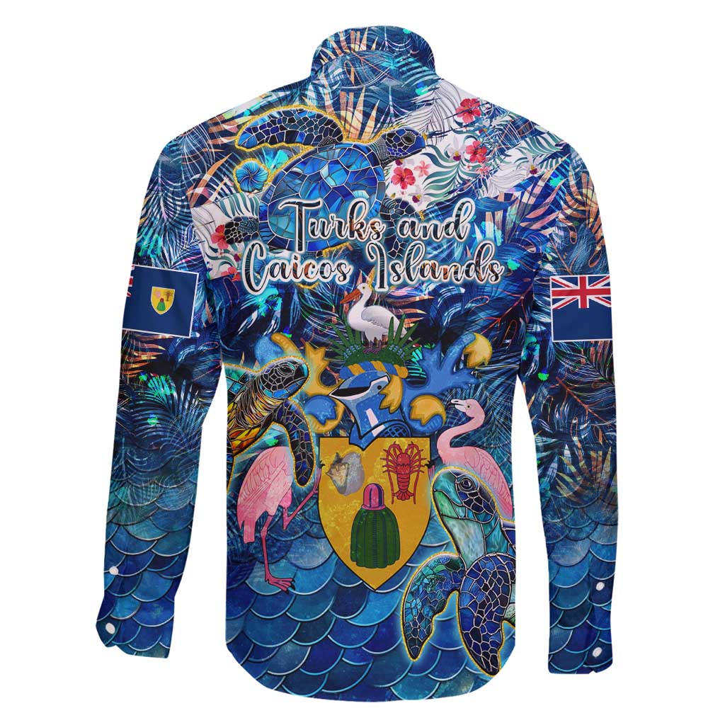 Turks and Caicos Islands Family Matching Mermaid Dress and Hawaiian Shirt Sea Turtle Tropical Pattern