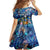 Turks and Caicos Islands Family Matching Summer Maxi Dress and Hawaiian Shirt Sea Turtle Tropical Pattern - Wonder Print Shop