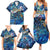 Turks and Caicos Islands Family Matching Summer Maxi Dress and Hawaiian Shirt Sea Turtle Tropical Pattern - Wonder Print Shop