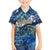 Turks and Caicos Islands Family Matching Summer Maxi Dress and Hawaiian Shirt Sea Turtle Tropical Pattern - Wonder Print Shop