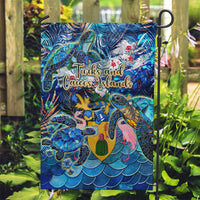 Turks and Caicos Islands Garden Flag Sea Turtle Tropical Pattern - Wonder Print Shop