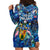 Turks and Caicos Islands Hoodie Dress Sea Turtle Tropical Pattern - Wonder Print Shop