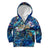Turks and Caicos Islands Kid Hoodie Sea Turtle Tropical Pattern - Wonder Print Shop