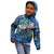 Turks and Caicos Islands Kid Hoodie Sea Turtle Tropical Pattern - Wonder Print Shop