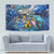 Turks and Caicos Islands Tapestry Sea Turtle Tropical Pattern - Wonder Print Shop