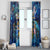 Turks and Caicos Islands Window Curtain Sea Turtle Tropical Pattern - Wonder Print Shop