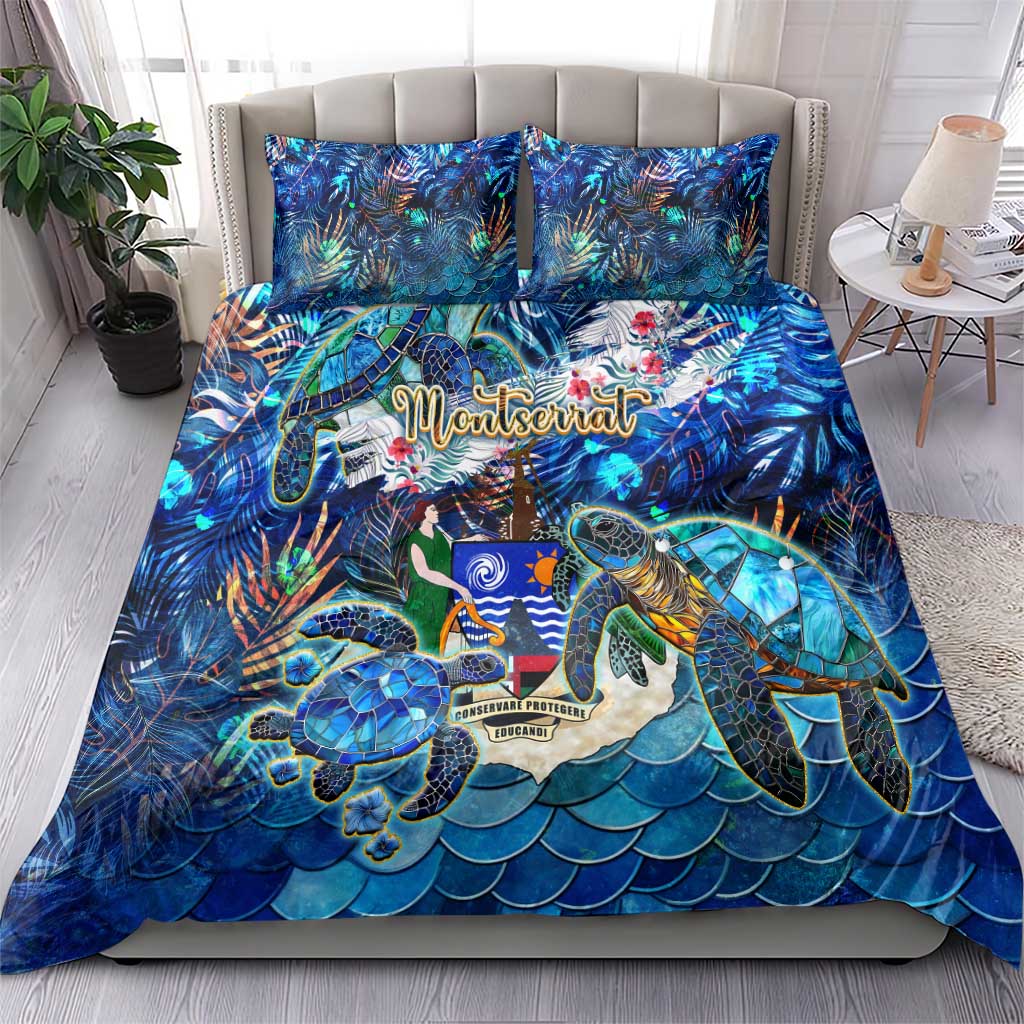 Montserrat Bedding Set Sea Turtle Tropical Pattern