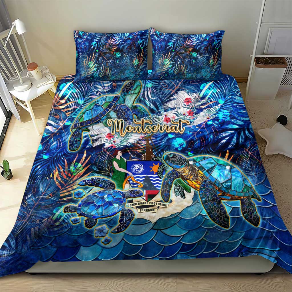 Montserrat Bedding Set Sea Turtle Tropical Pattern