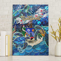 Montserrat Canvas Wall Art Sea Turtle Tropical Pattern