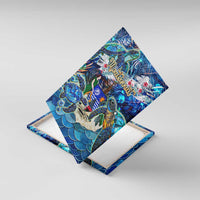 Montserrat Canvas Wall Art Sea Turtle Tropical Pattern