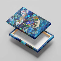 Montserrat Canvas Wall Art Sea Turtle Tropical Pattern