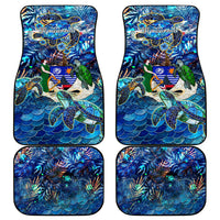 Montserrat Car Mats Sea Turtle Tropical Pattern