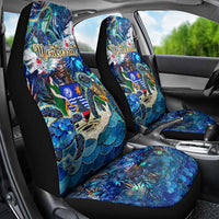 Montserrat Car Seat Cover Sea Turtle Tropical Pattern