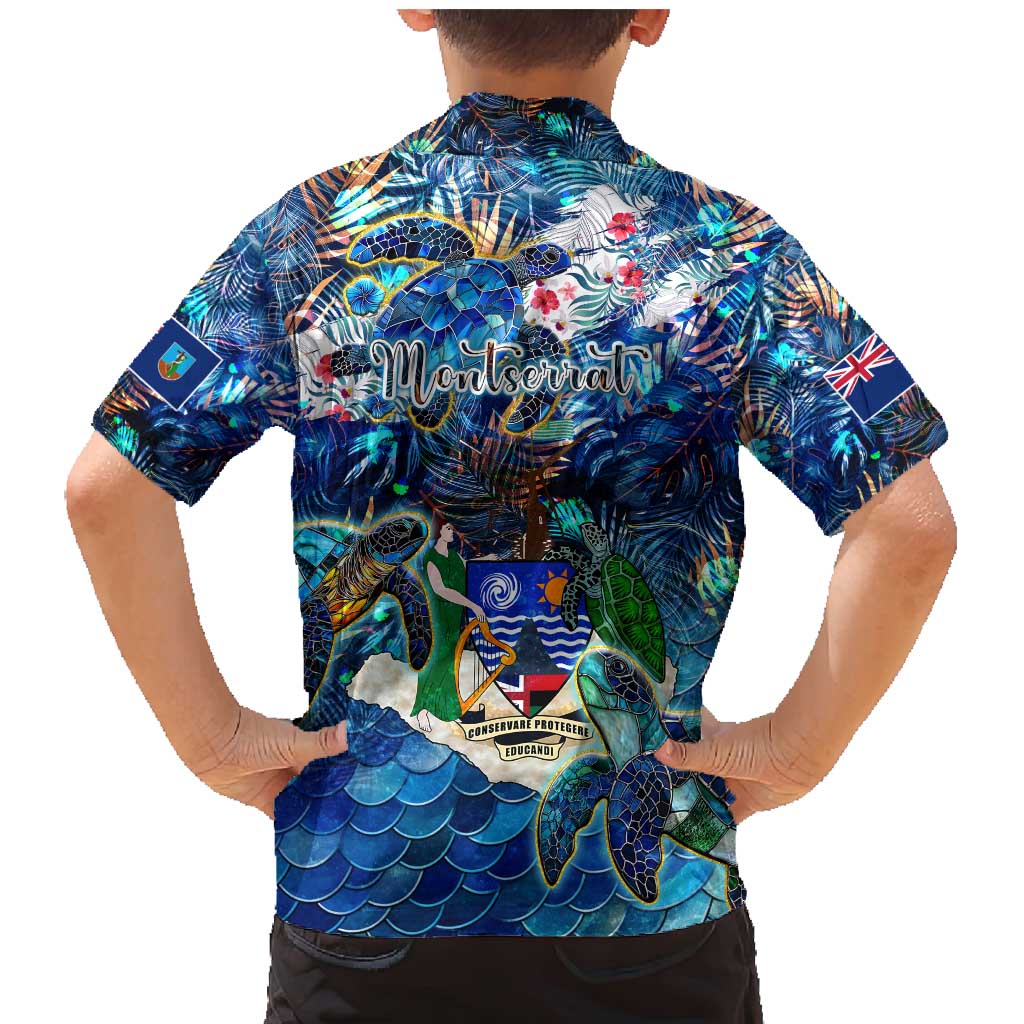 Montserrat Family Matching Mermaid Dress and Hawaiian Shirt Sea Turtle Tropical Pattern