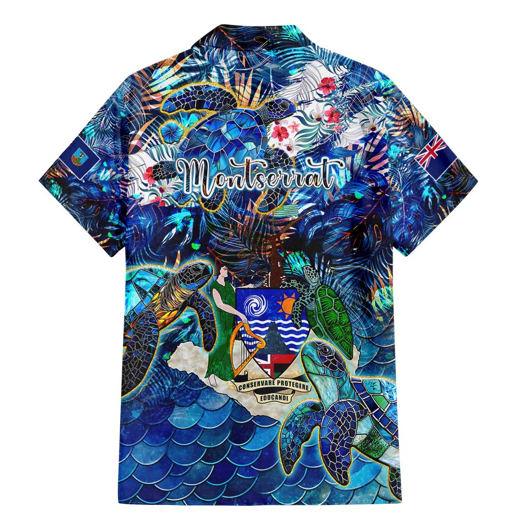 Montserrat Family Matching Mermaid Dress and Hawaiian Shirt Sea Turtle Tropical Pattern