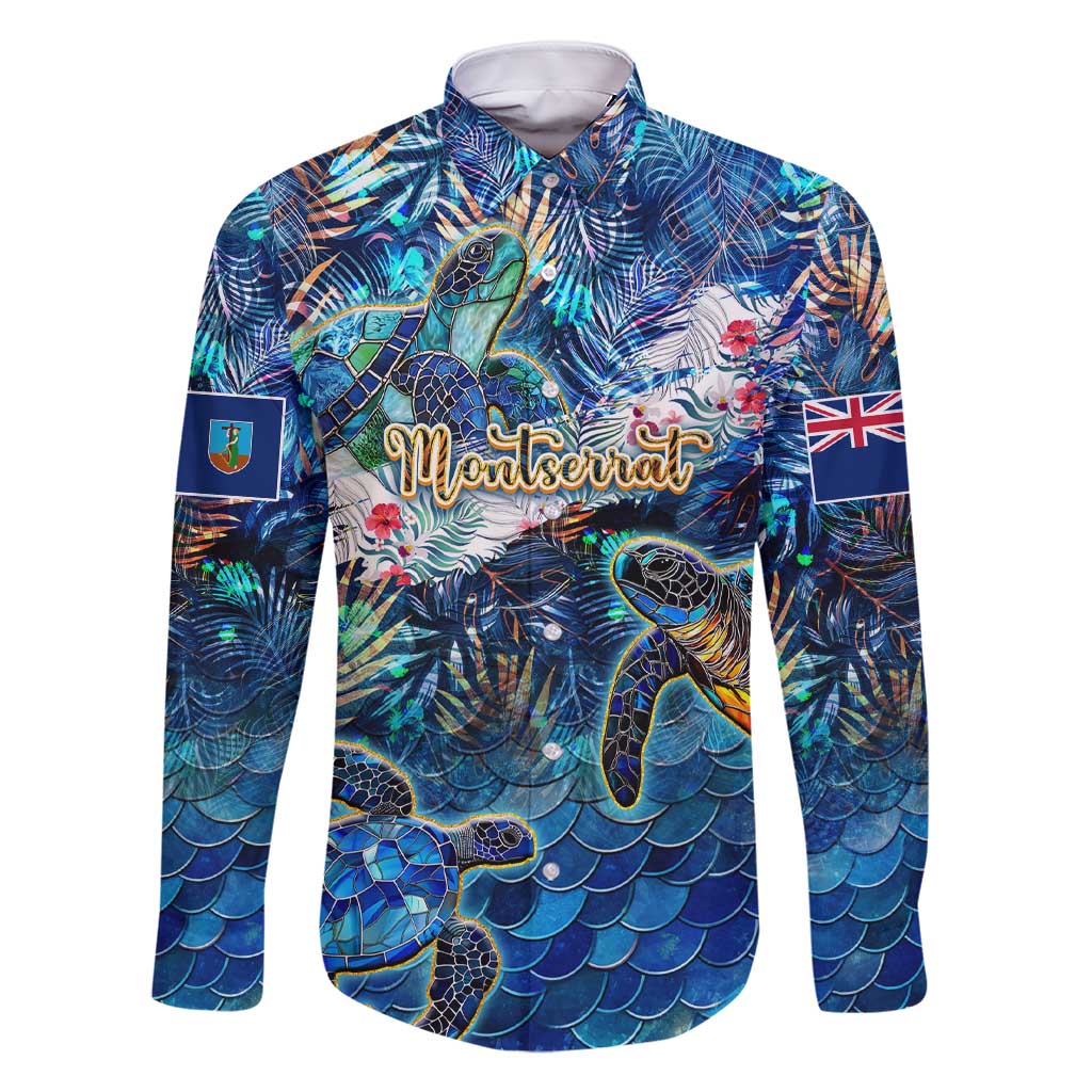 Montserrat Family Matching Short Sleeve Bodycon Dress and Hawaiian Shirt Sea Turtle Tropical Pattern - Wonder Print Shop