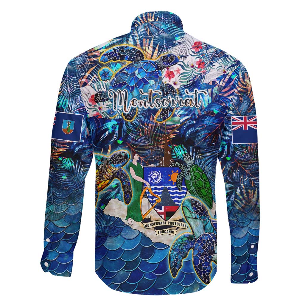 Montserrat Family Matching Short Sleeve Bodycon Dress and Hawaiian Shirt Sea Turtle Tropical Pattern - Wonder Print Shop