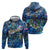 Montserrat Hoodie Sea Turtle Tropical Pattern - Wonder Print Shop